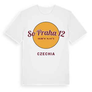 SO Praha 12 cirkel t-shirt – ekologisk bomull t-shirt från Pinshirt