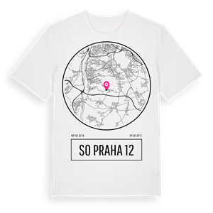SO Praha 12 t-shirt – ekologisk bomull t-shirt från Pinshirt