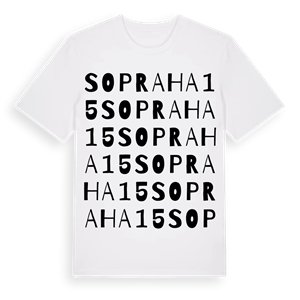 SO Praha 15 ordlek t-shirt – ekologisk bomull t-shirt från Pinshirt