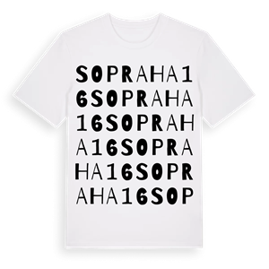 SO Praha 16 ordlek t-shirt – ekologisk bomull t-shirt från Pinshirt