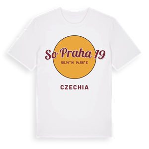 SO Praha 19 cirkel t-shirt – ekologisk bomull t-shirt från Pinshirt