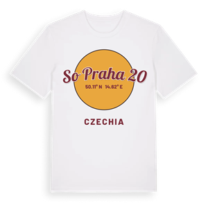 SO Praha 20 cirkel t-shirt – ekologisk bomull t-shirt från Pinshirt