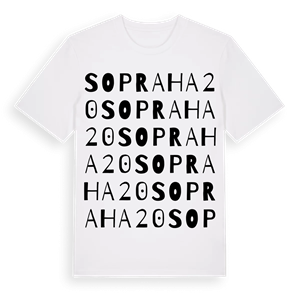 SO Praha 20 ordlek t-shirt – ekologisk bomull t-shirt från Pinshirt