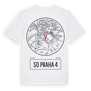SO Praha 4 t-shirt – ekologisk bomull t-shirt från Pinshirt