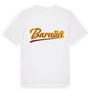 Barušići baseball t-shirt – ekologisk bomull t-shirt från Pinshirt