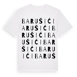 Barušići ordlek t-shirt – ekologisk bomull t-shirt från Pinshirt