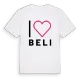 Jag älskar Beli t-shirt stort tryck
