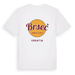 Brseč cirkel t-shirt – ekologisk bomull t-shirt från Pinshirt