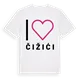 Jag älskar Čižići t-shirt stort tryck