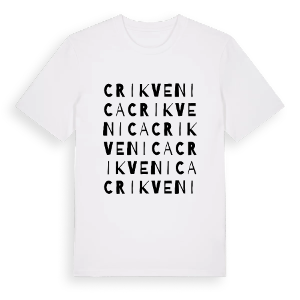 Crikvenica ordlek t-shirt – ekologisk bomull t-shirt från Pinshirt