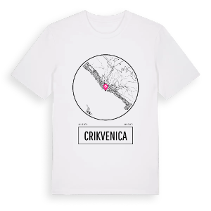 Crikvenica t-shirt – ekologisk bomull t-shirt från Pinshirt