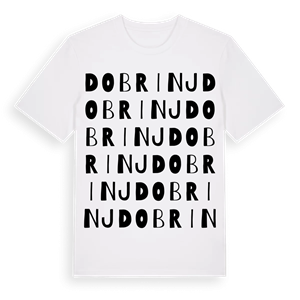 Dobrinj ordlek t-shirt – ekologisk bomull t-shirt från Pinshirt