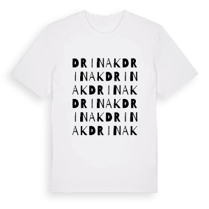Drinak ordlek t-shirt – ekologisk bomull t-shirt från Pinshirt