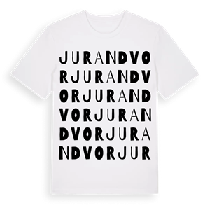 Jurandvor ordlek t-shirt – ekologisk bomull t-shirt från Pinshirt