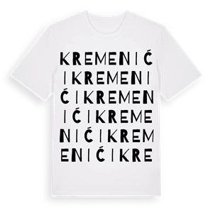 Kremenići ordlek t-shirt – ekologisk bomull t-shirt från Pinshirt