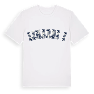 Linardići college t-shirt – ekologisk bomull t-shirt från Pinshirt