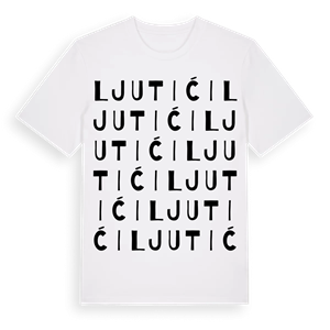 Ljutići ordlek t-shirt – ekologisk bomull t-shirt från Pinshirt