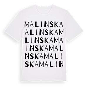 Malinska ordlek t-shirt – ekologisk bomull t-shirt från Pinshirt