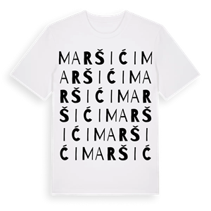 Maršići ordlek t-shirt – ekologisk bomull t-shirt från Pinshirt