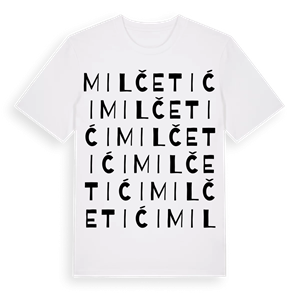 Milčetići ordlek t-shirt – ekologisk bomull t-shirt från Pinshirt
