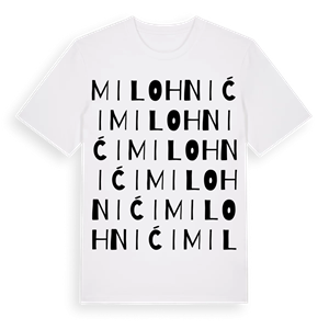 Milohnići ordlek t-shirt – ekologisk bomull t-shirt från Pinshirt