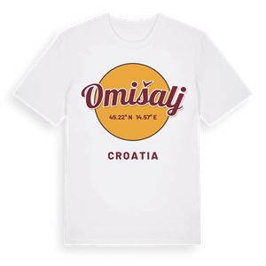 Omišalj cirkel t-shirt – ekologisk bomull t-shirt från Pinshirt