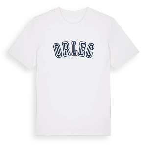 Orlec college t-shirt – ekologisk bomull t-shirt från Pinshirt