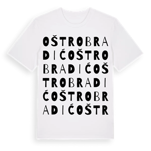 Oštrobradić ordlek t-shirt – ekologisk bomull t-shirt från Pinshirt