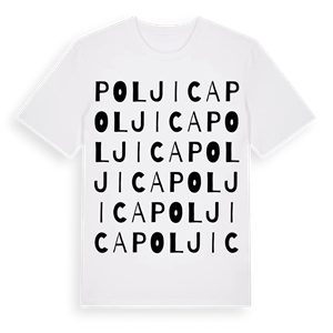 Poljica ordlek t-shirt – ekologisk bomull t-shirt från Pinshirt
