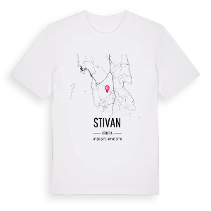 Stivan karta t-shirt – ekologisk bomull t-shirt från Pinshirt