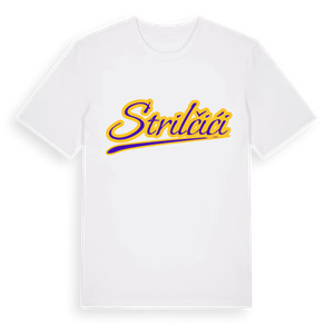 Strilčići baseball t-shirt – ekologisk bomull t-shirt från Pinshirt