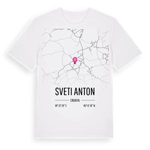 Sveti Anton karta t-shirt – ekologisk bomull t-shirt från Pinshirt