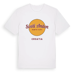 Sveti Anton cirkel t-shirt – ekologisk bomull t-shirt från Pinshirt