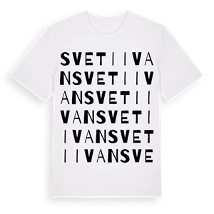 Sveti Ivan ordlek t-shirt – ekologisk bomull t-shirt från Pinshirt