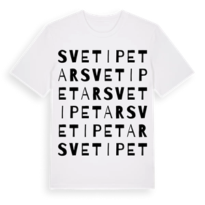 Sveti Petar ordlek t-shirt – ekologisk bomull t-shirt från Pinshirt