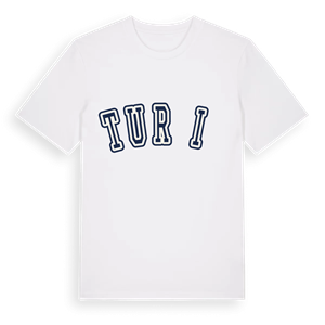 Turčić college t-shirt – ekologisk bomull t-shirt från Pinshirt