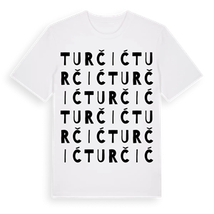 Turčić ordlek t-shirt – ekologisk bomull t-shirt från Pinshirt