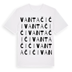 Vantačići ordlek t-shirt – ekologisk bomull t-shirt från Pinshirt