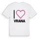 Jag älskar Vrana t-shirt stort tryck