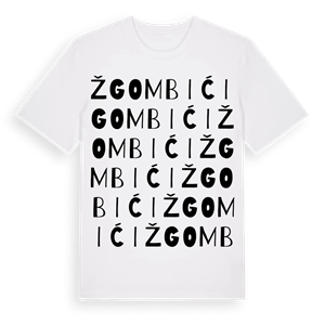 Žgombići ordlek t-shirt – ekologisk bomull t-shirt från Pinshirt