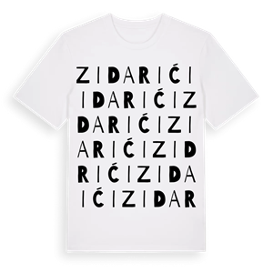 Zidarići ordlek t-shirt – ekologisk bomull t-shirt från Pinshirt
