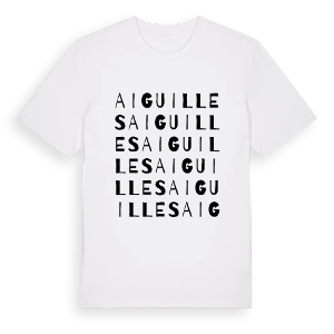 Aiguilles ordlek t-shirt – ekologisk bomull t-shirt från Pinshirt