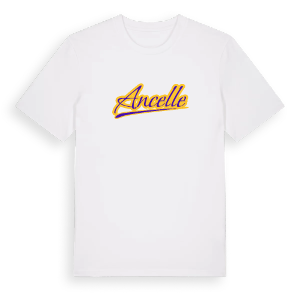 Ancelle baseball t-shirt – ekologisk bomull t-shirt från Pinshirt