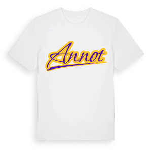 Annot baseball t-shirt – ekologisk bomull t-shirt från Pinshirt