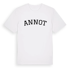 Annot böjd t-shirt – ekologisk bomull t-shirt från Pinshirt