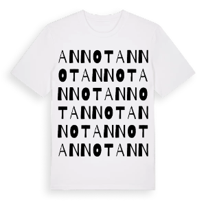 Annot ordlek t-shirt – ekologisk bomull t-shirt från Pinshirt