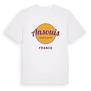 Ansouis cirkel t-shirt – ekologisk bomull t-shirt från Pinshirt