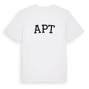 Apt böjd t-shirt – ekologisk bomull t-shirt från Pinshirt