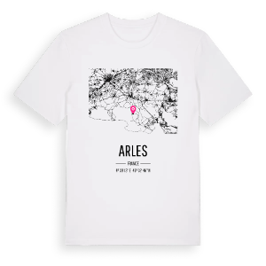 Arles karta t-shirt – ekologisk bomull t-shirt från Pinshirt