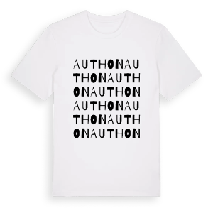 Authon ordlek t-shirt – ekologisk bomull t-shirt från Pinshirt